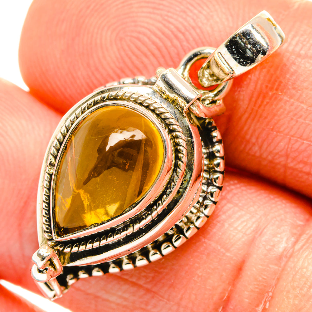 Citrine Pendants handcrafted by Anasilvercos - PD27136