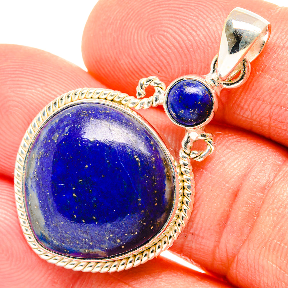 Lapis Lazuli Pendants handcrafted by Anasilvercos - PD27142