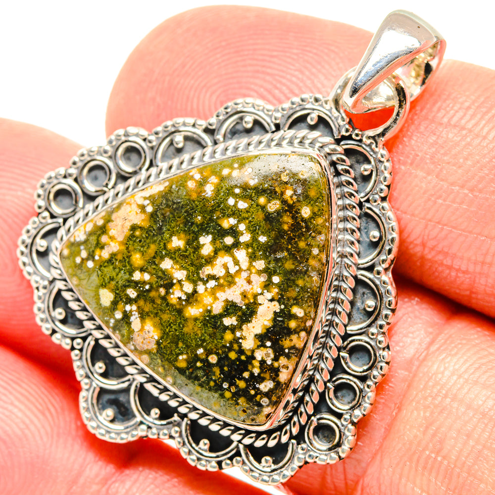Ocean Jasper Pendants handcrafted by Anasilvercos - PD27147