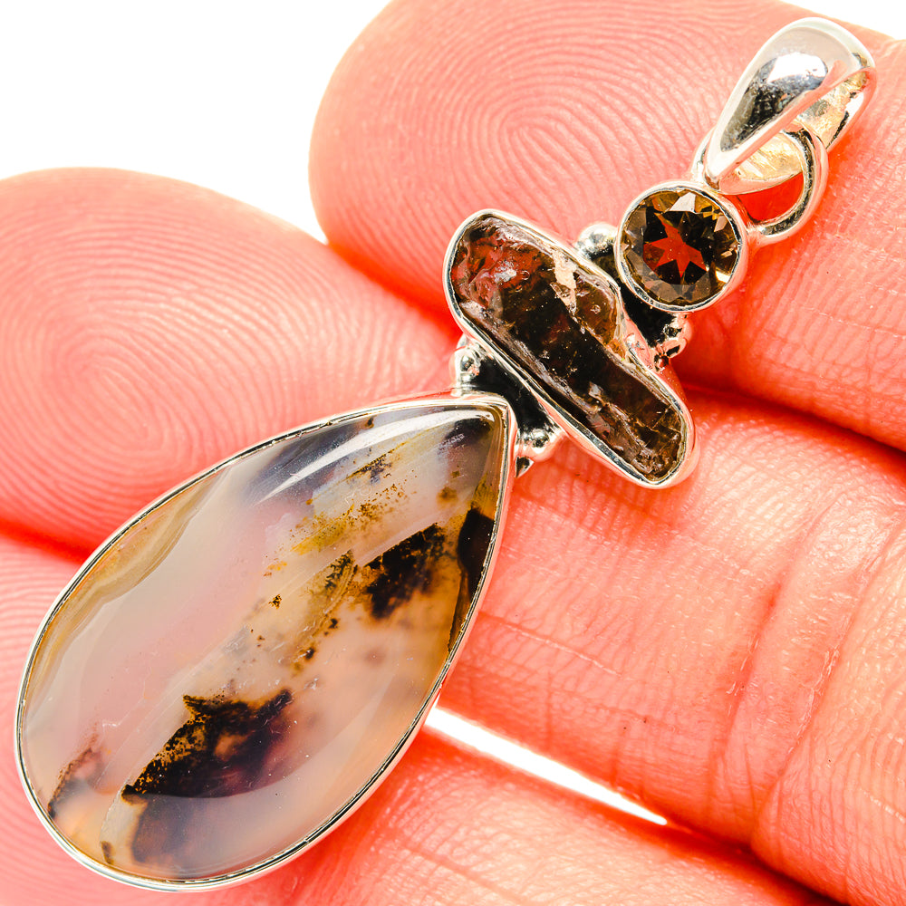 Montana Agate Pendants handcrafted by Anasilvercos - PD27149