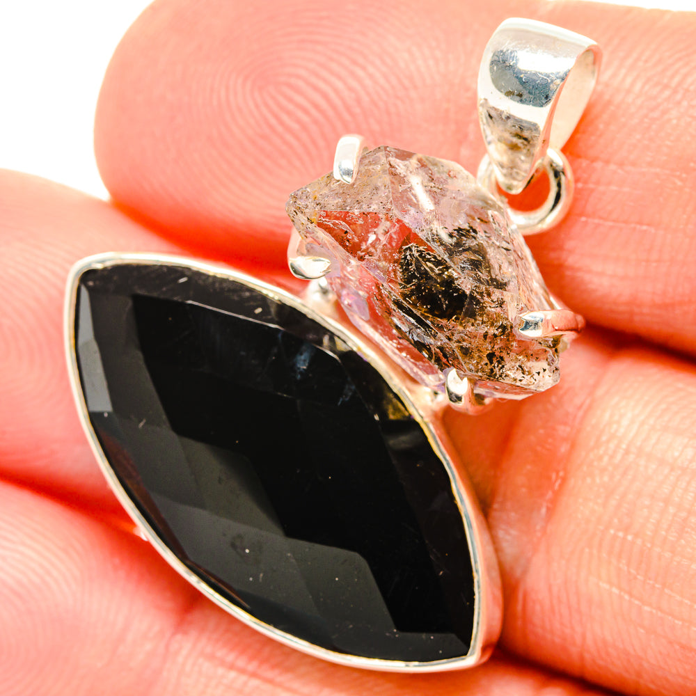 Black Onyx Pendants handcrafted by Anasilvercos - PD27159