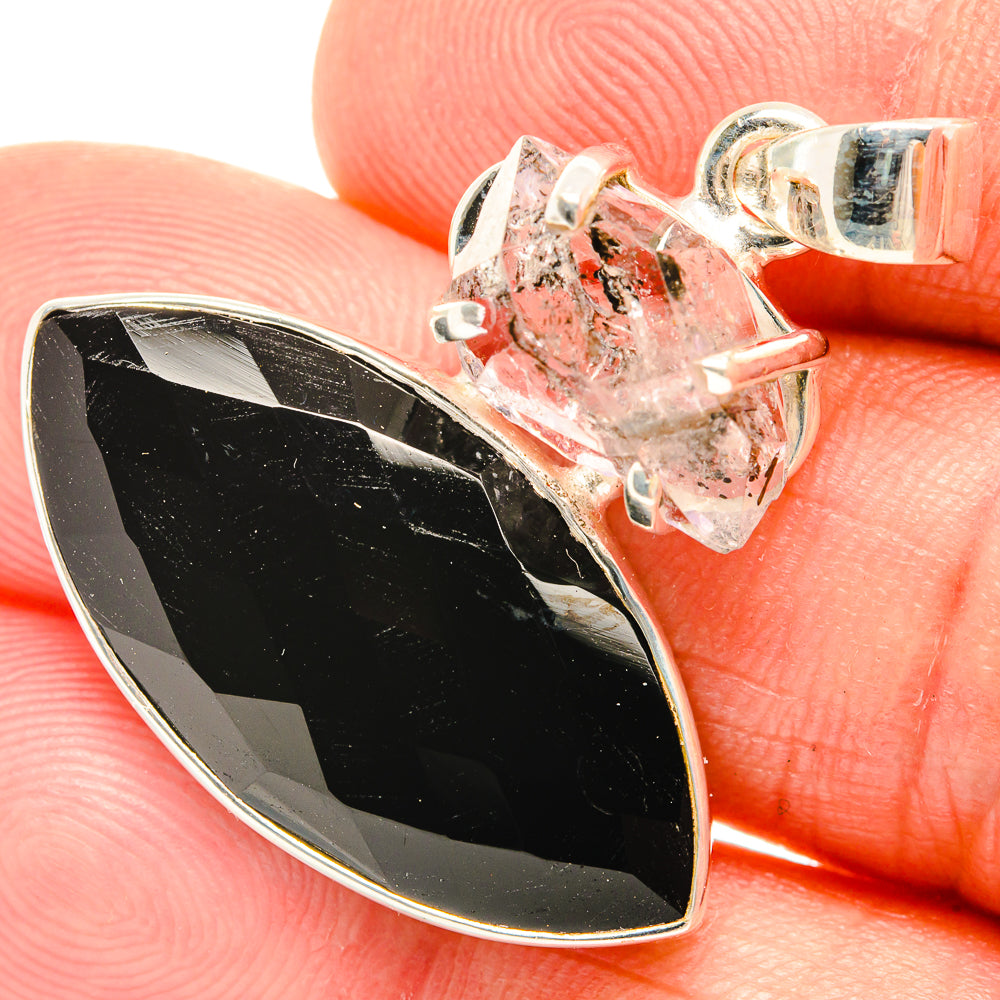 Black Onyx Pendants handcrafted by Anasilvercos - PD27160