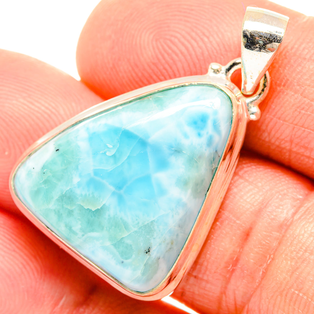 Larimar Pendants handcrafted by Anasilvercos - PD27168
