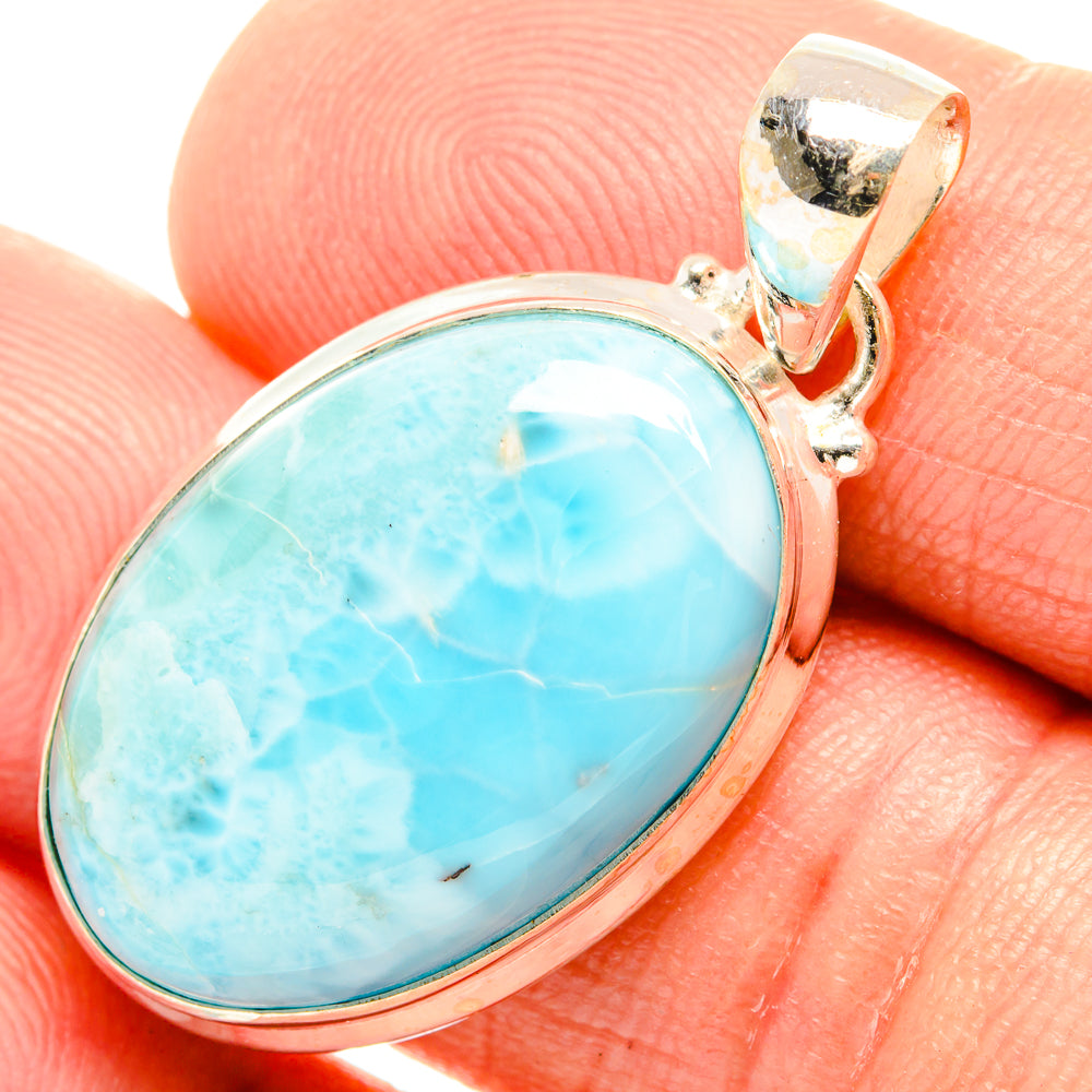 Larimar Pendants handcrafted by Anasilvercos - PD27169