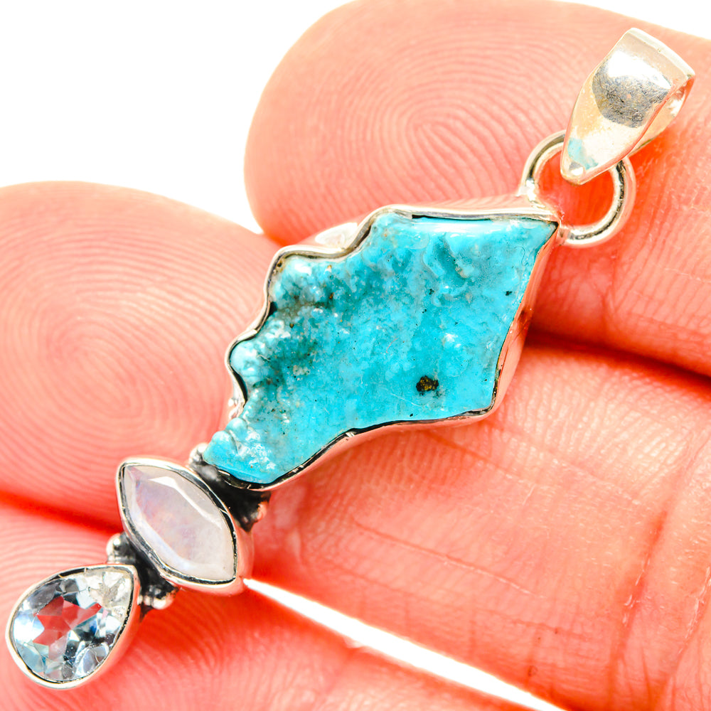 Turquoise Pendants handcrafted by Anasilvercos - PD27174