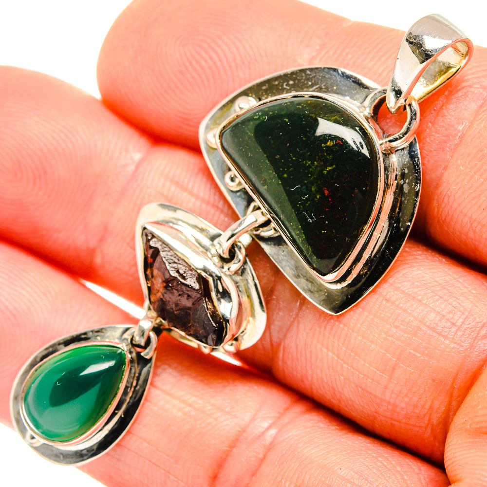 Bloodstone Pendants handcrafted by Anasilvercos - PD27216