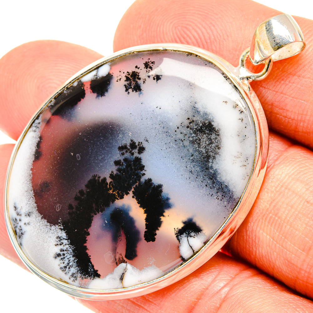 Dendritic Opal Pendants handcrafted by Anasilvercos - PD27217