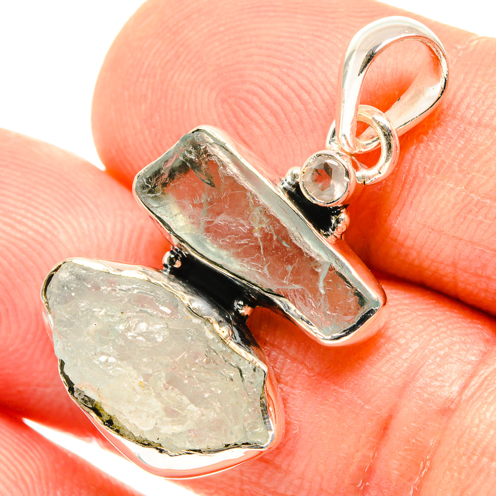 Aquamarine Pendants handcrafted by Anasilvercos - PD27218