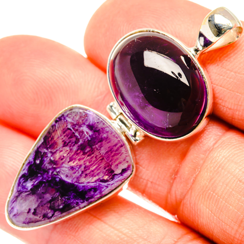 Charoite Pendants handcrafted by Anasilvercos - PD27222