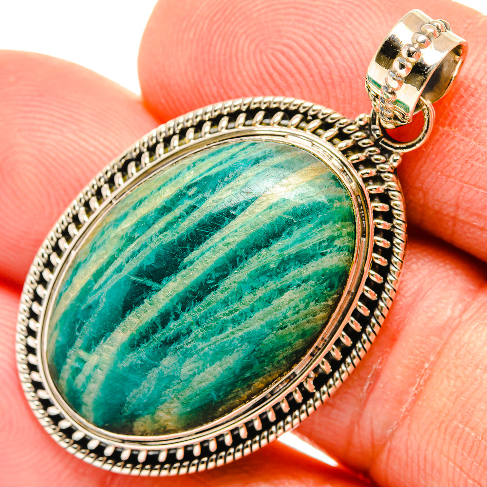 Amazonite Pendants handcrafted by Anasilvercos - PD27270