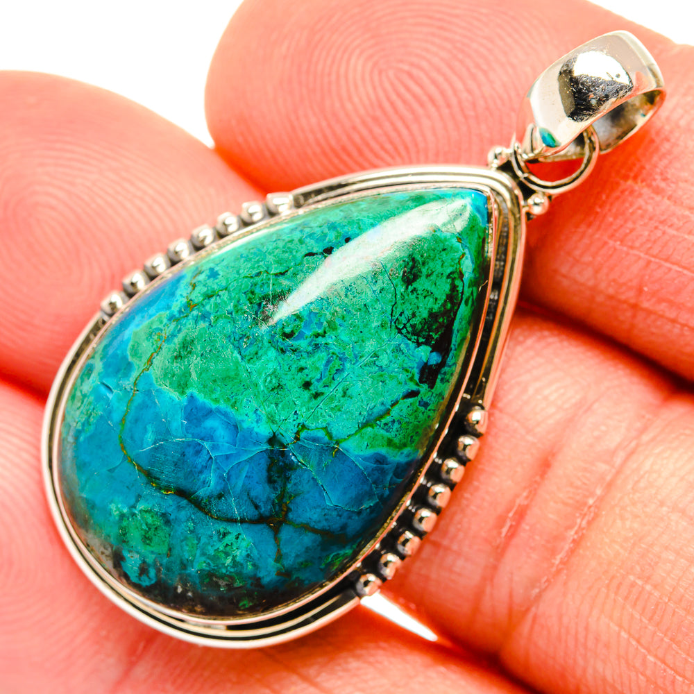 Chrysocolla Pendants handcrafted by Anasilvercos - PD27272