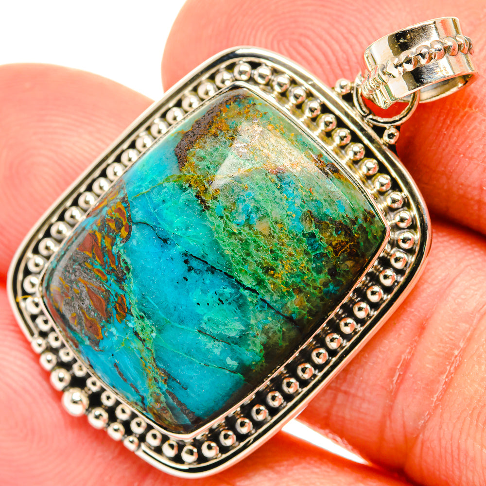Chrysocolla Pendants handcrafted by Anasilvercos - PD27273