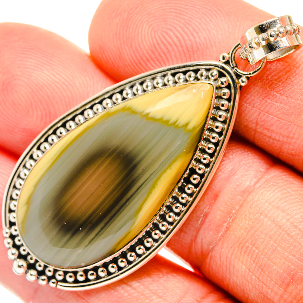 Polychrome Jasper Pendants handcrafted by Anasilvercos - PD27286