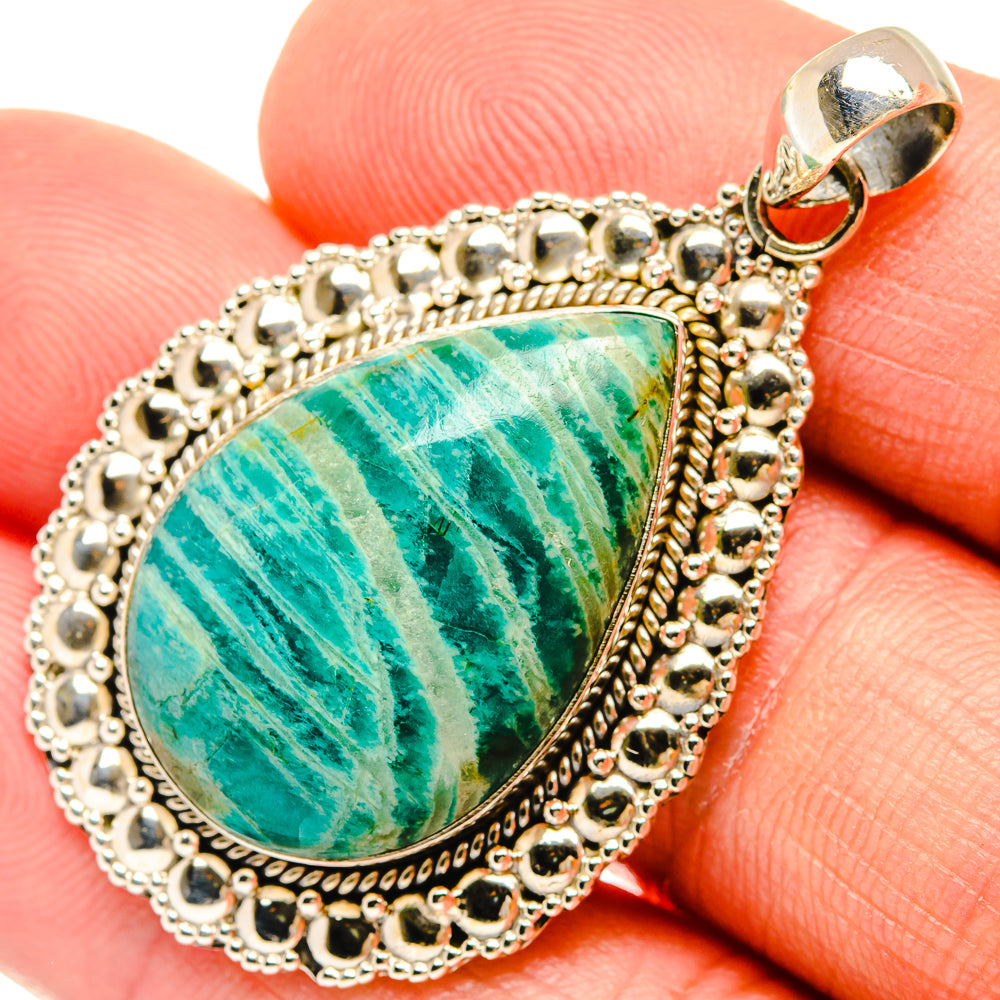 Amazonite Pendants handcrafted by Anasilvercos - PD27287