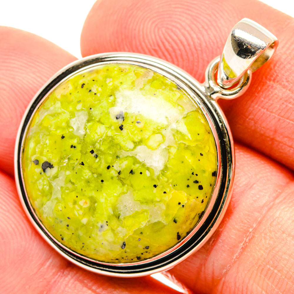 African Green Opal Pendants handcrafted by Anasilvercos - PD27302
