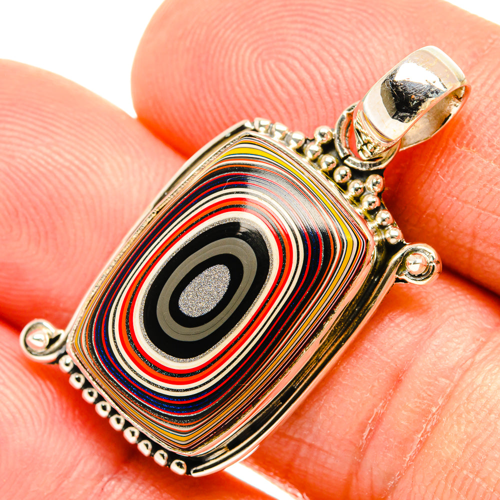 Fordite Pendants handcrafted by Anasilvercos - PD27308