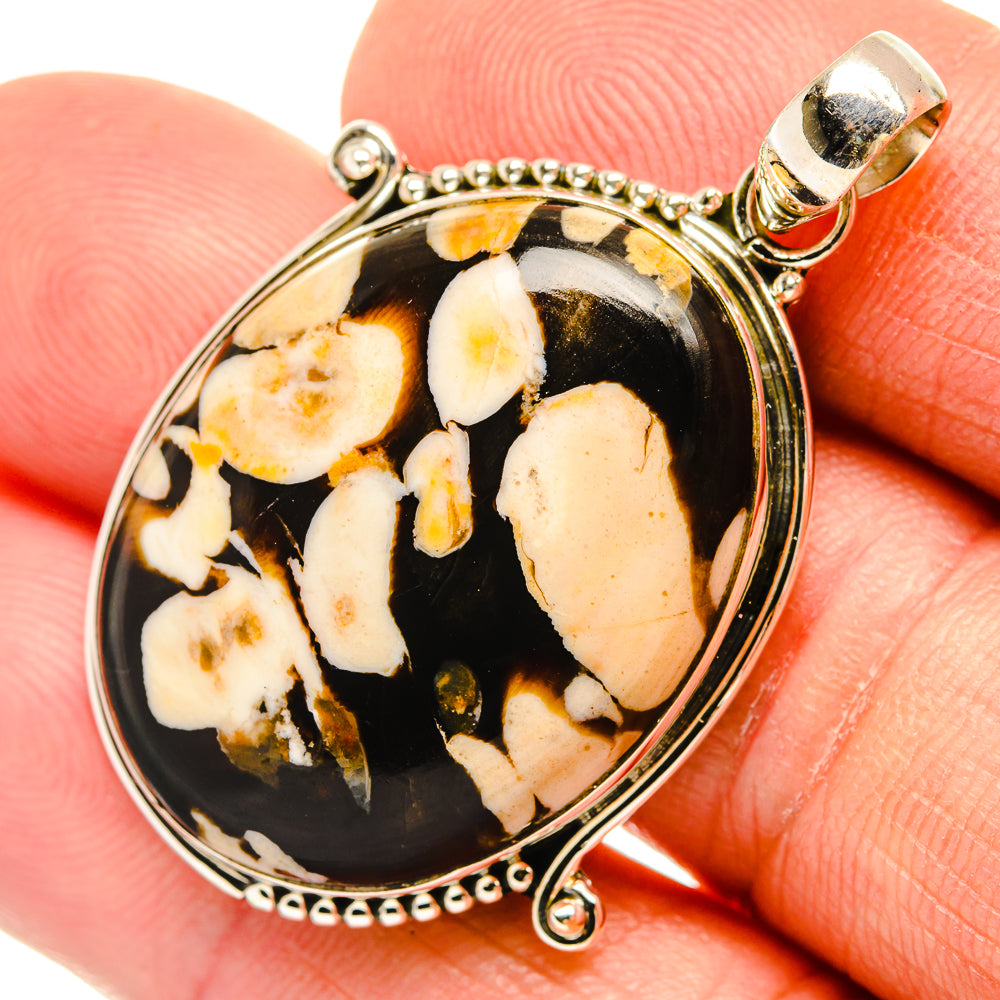 Peanut Wood Jasper Pendants handcrafted by Anasilvercos - PD27316