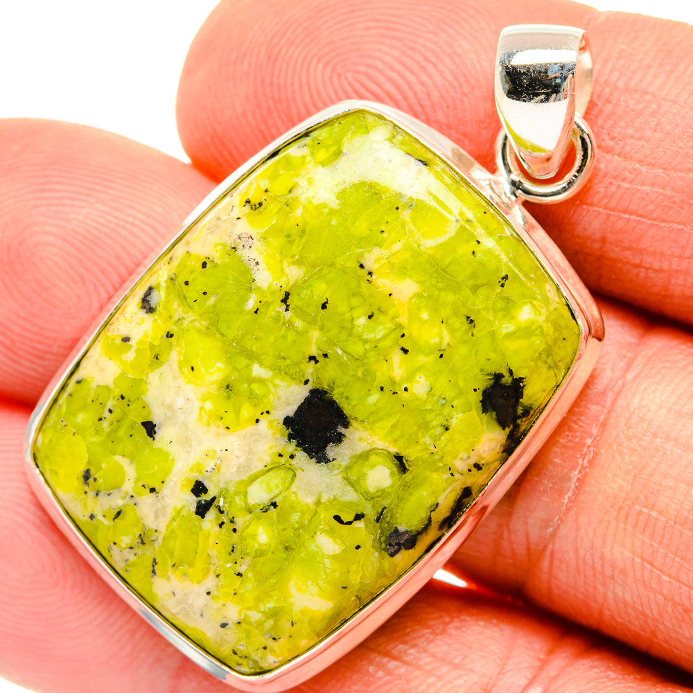 African Green Opal Pendants handcrafted by Anasilvercos - PD27329