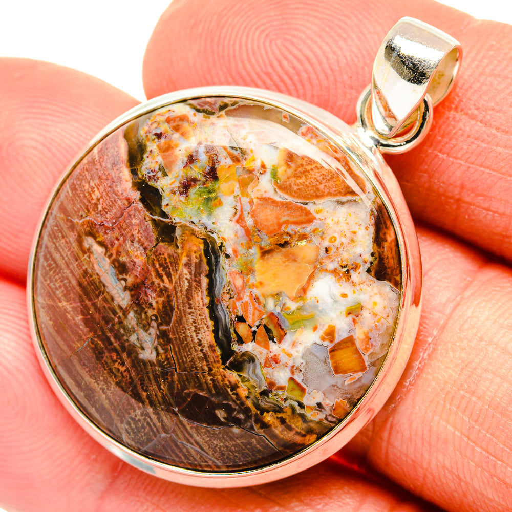 Butterfly Jasper Pendants handcrafted by Anasilvercos - PD27331