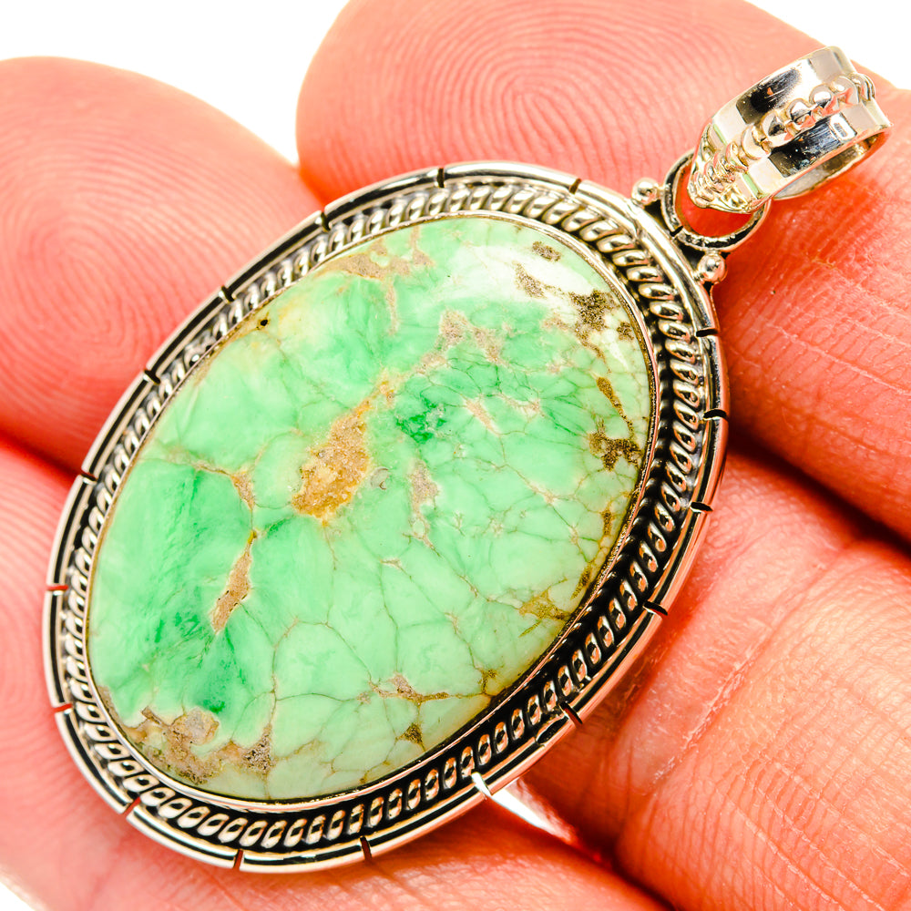 Variscite Pendants handcrafted by Anasilvercos - PD27335