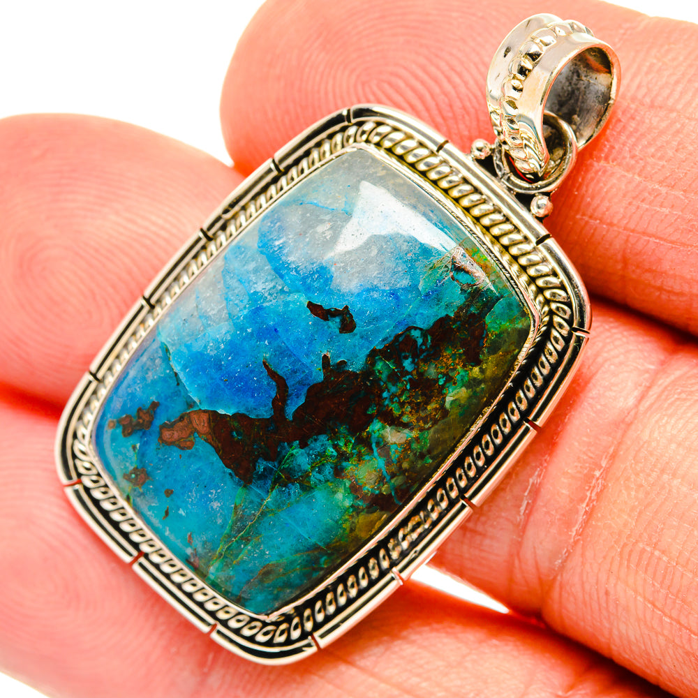 Chrysocolla Pendants handcrafted by Anasilvercos - PD27348