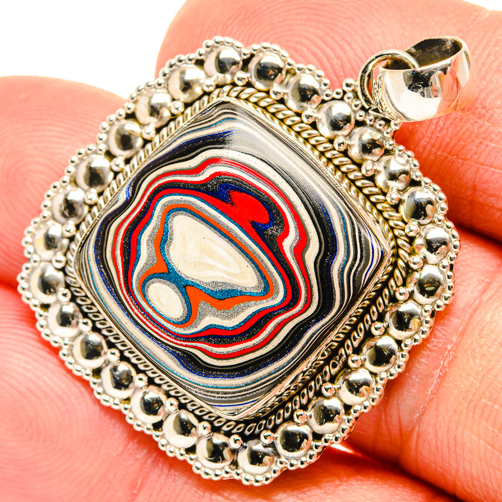 Fordite Pendants handcrafted by Anasilvercos - PD27350