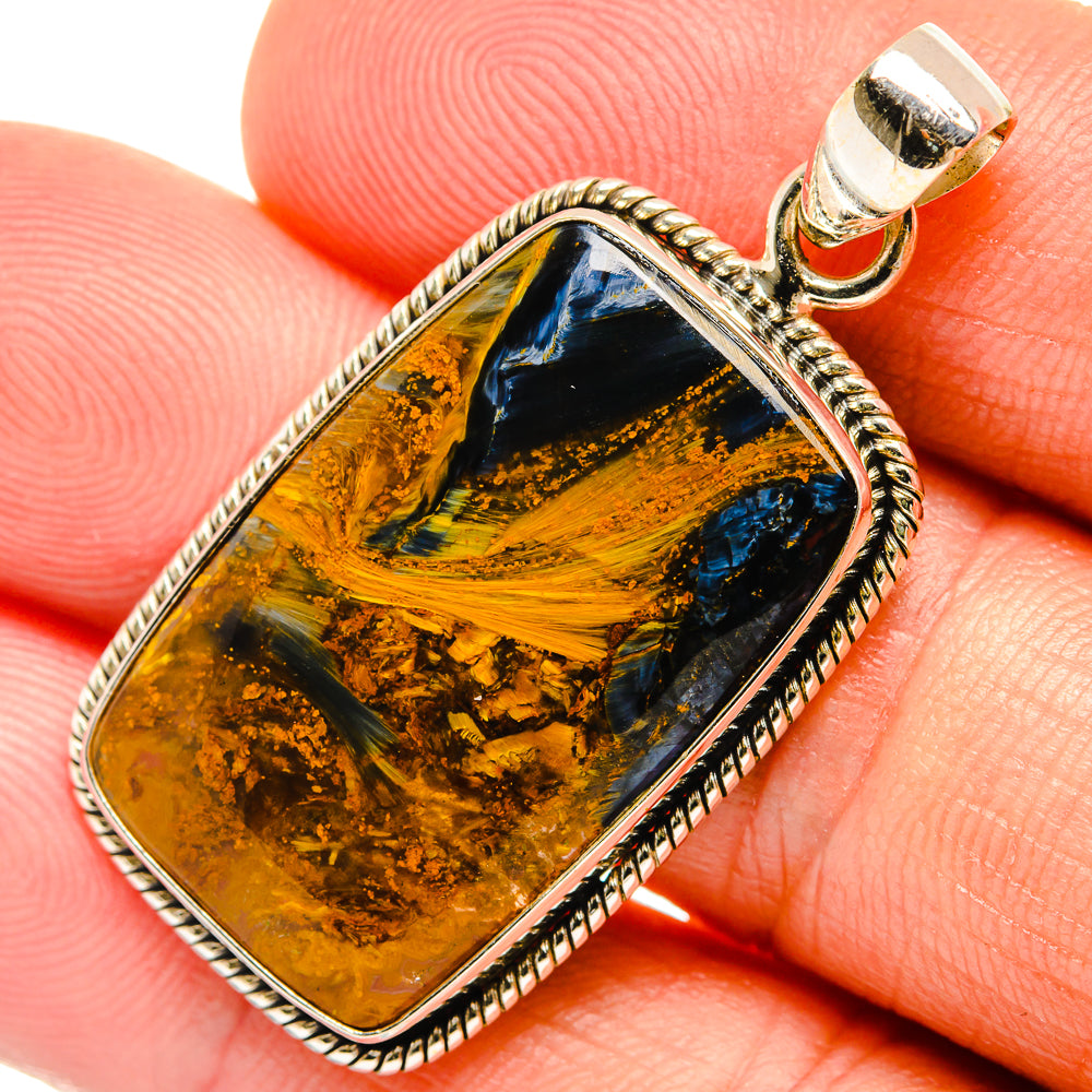 Golden Pietersite Pendants handcrafted by Anasilvercos - PD27364