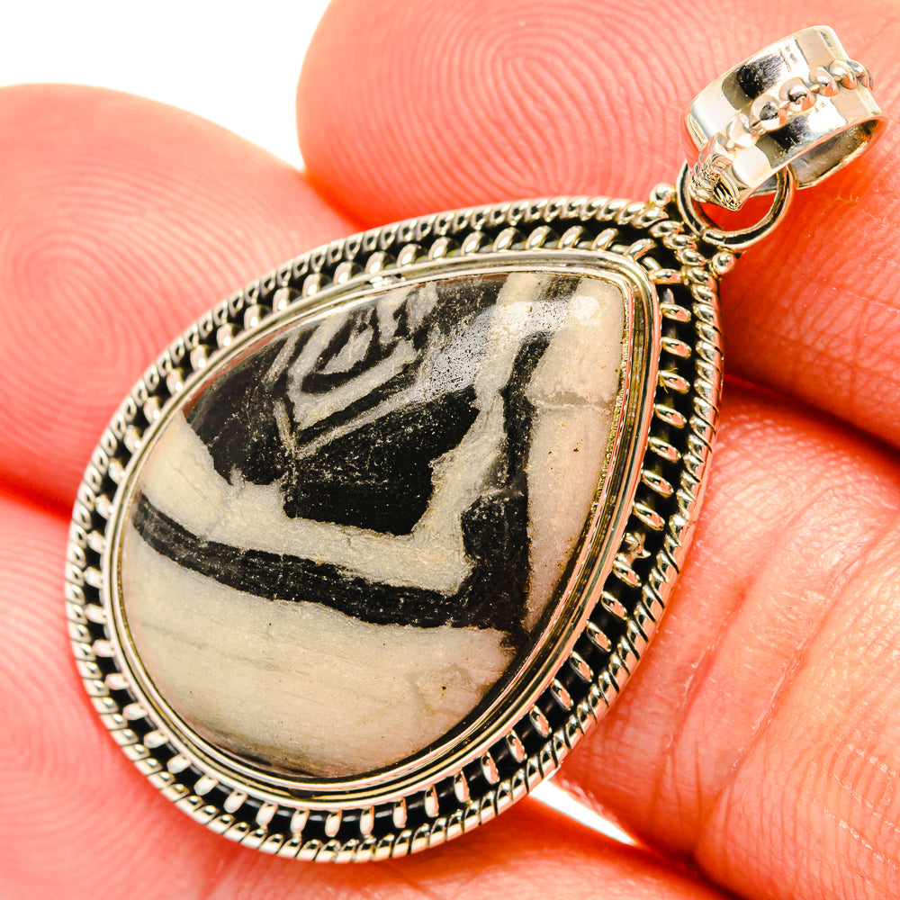 Pinolith Jasper Pendants handcrafted by Anasilvercos - PD27377