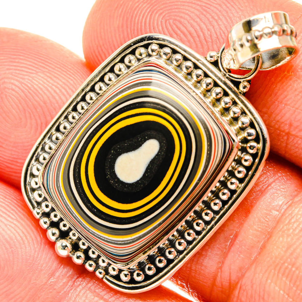 Fordite Pendants handcrafted by Anasilvercos - PD27380
