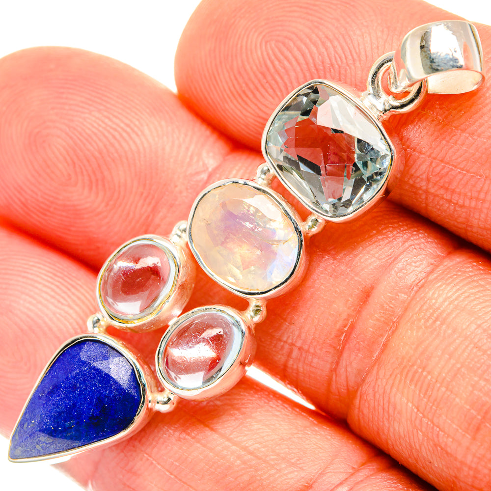 Lapis Lazuli Pendants handcrafted by Anasilvercos - PD27394