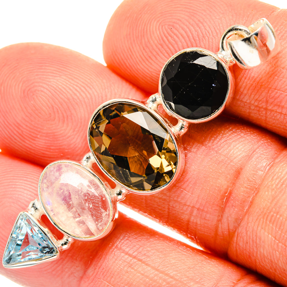 Smoky Quartz Pendants handcrafted by Anasilvercos - PD27405