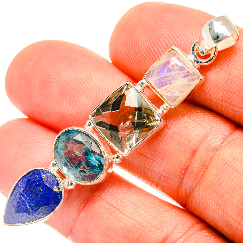 White Quartz Pendants handcrafted by Anasilvercos - PD27410