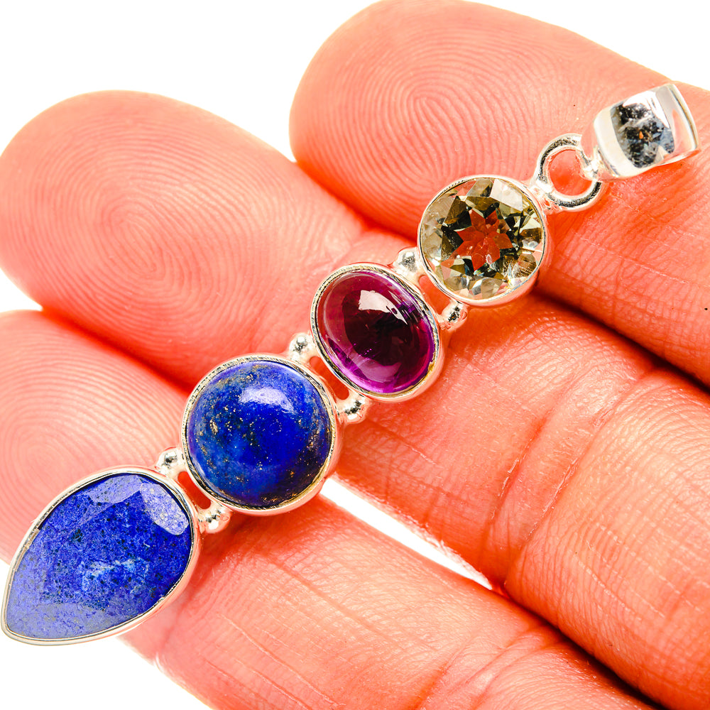 Lapis Lazuli Pendants handcrafted by Anasilvercos - PD27417