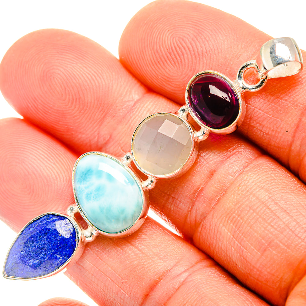 Larimar Pendants handcrafted by Anasilvercos - PD27419
