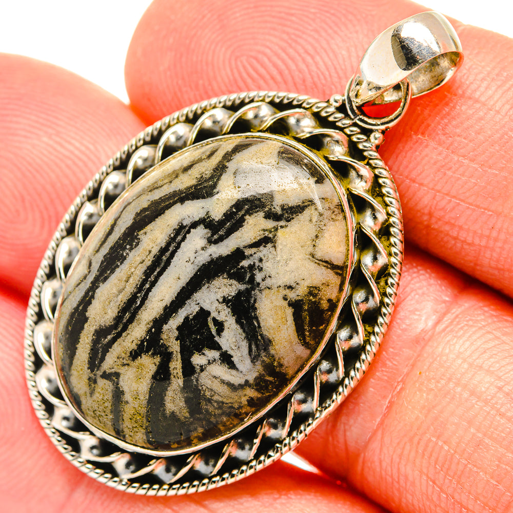 Pinolith Jasper Pendants handcrafted by Anasilvercos - PD27441