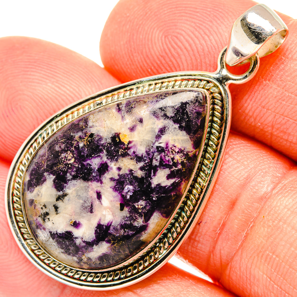 Lepidolite Pendants handcrafted by Anasilvercos - PD27458