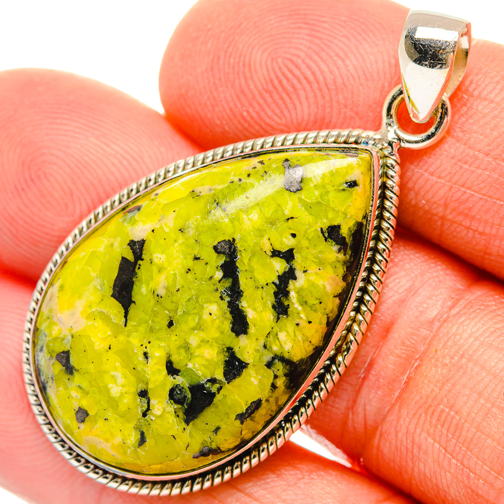 African Green Opal Pendants handcrafted by Anasilvercos - PD27461