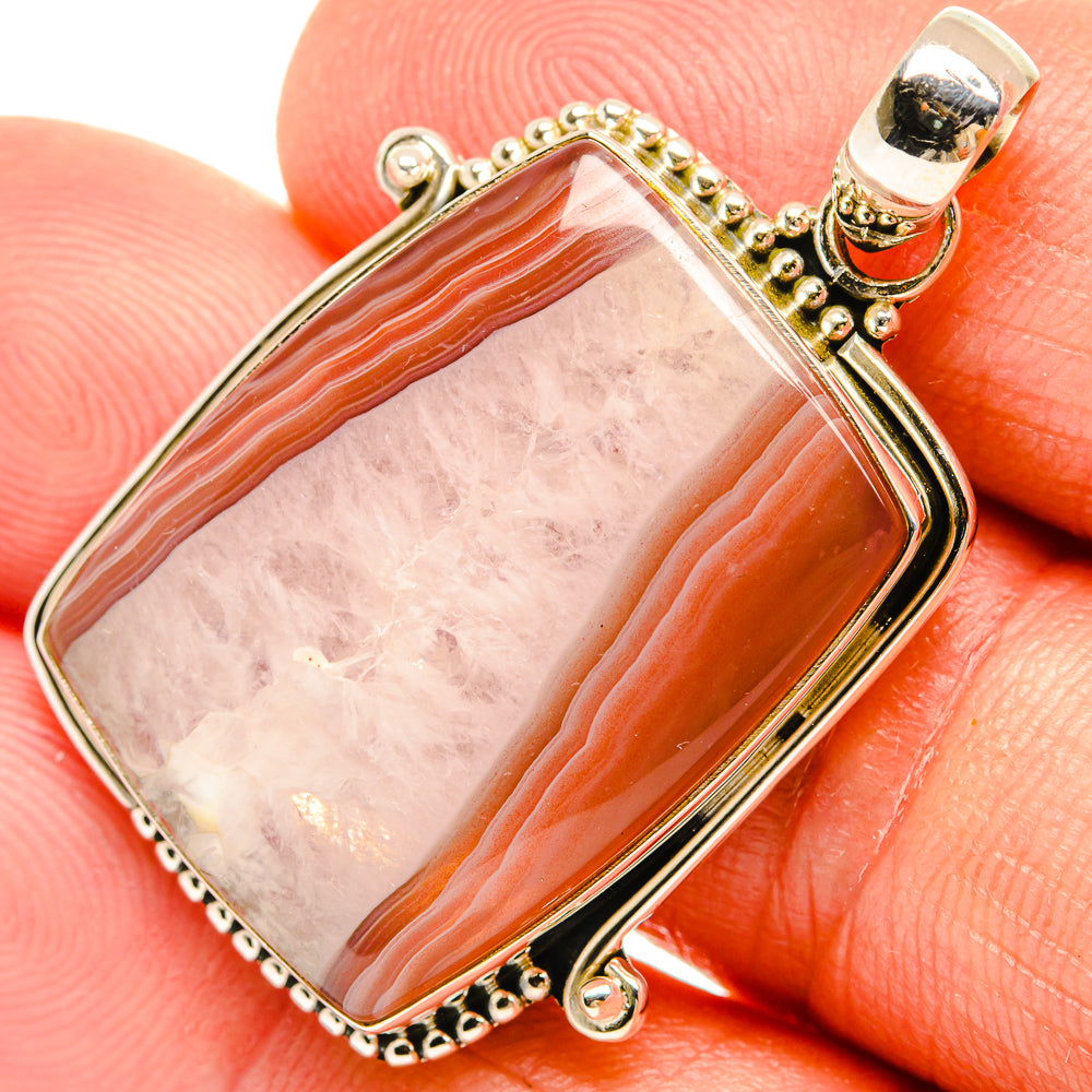 Botswana Agate Pendants handcrafted by Anasilvercos - PD27469