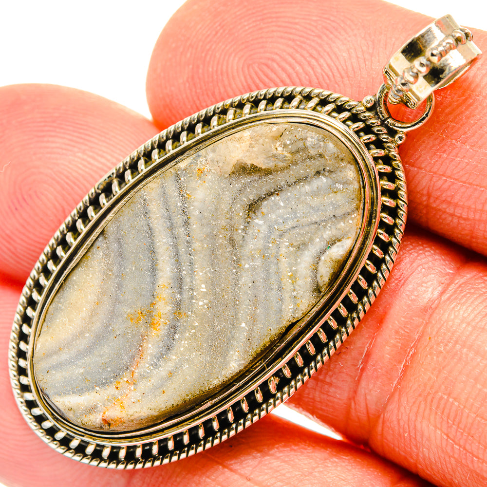 Desert Druzy Pendants handcrafted by Anasilvercos - PD27471