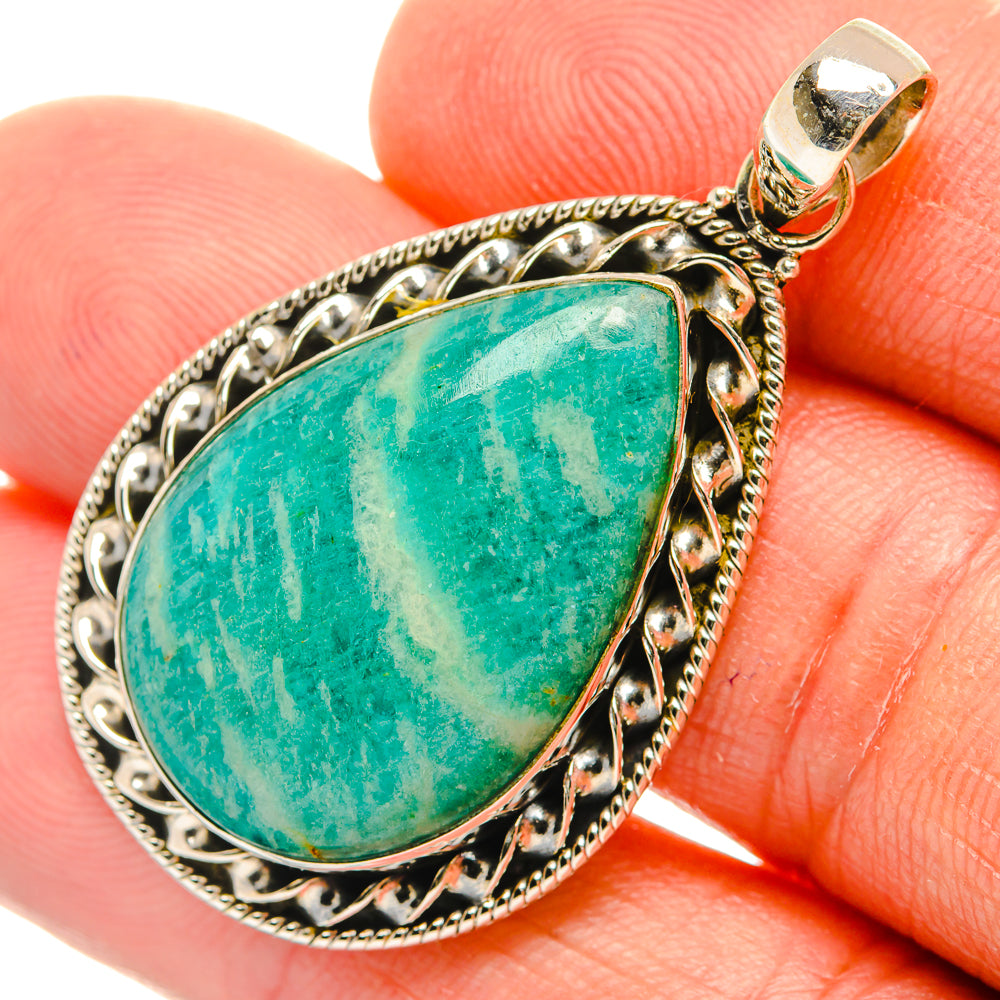 Amazonite Pendants handcrafted by Anasilvercos - PD27472