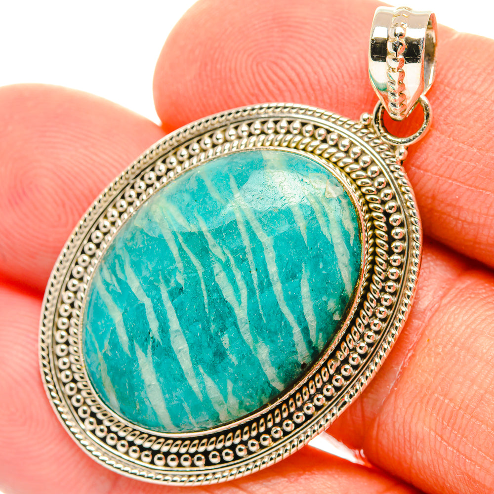Amazonite Pendants handcrafted by Anasilvercos - PD27482