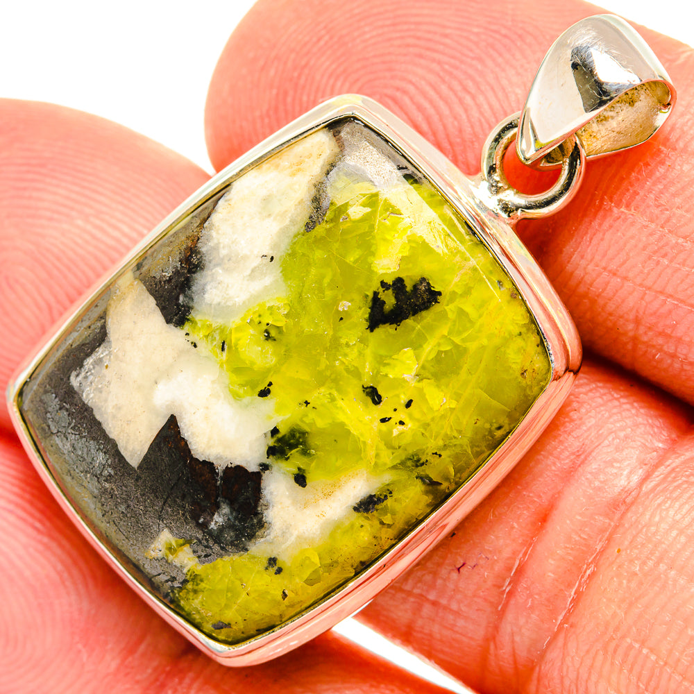 African Green Opal Pendants handcrafted by Anasilvercos - PD27487