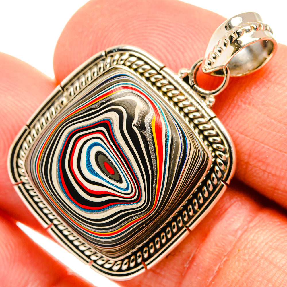 Fordite Pendants handcrafted by Anasilvercos - PD27494