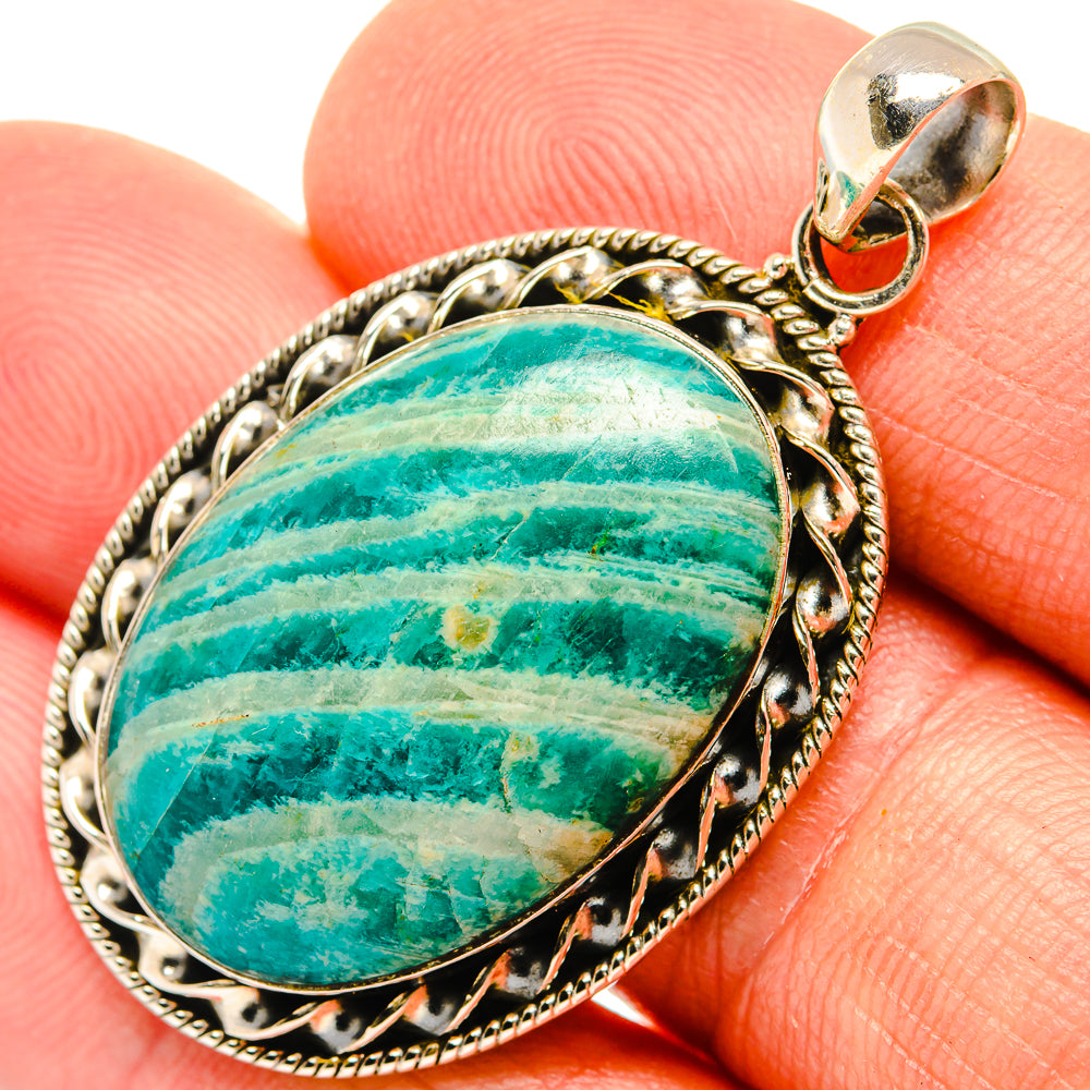 Amazonite Pendants handcrafted by Anasilvercos - PD27510