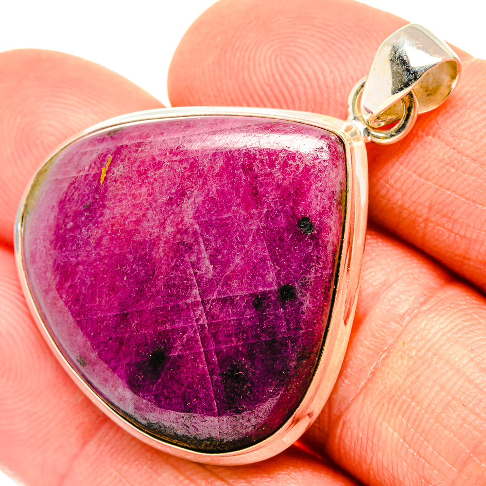 Ruby Fuchsite Pendants handcrafted by Anasilvercos - PD27512