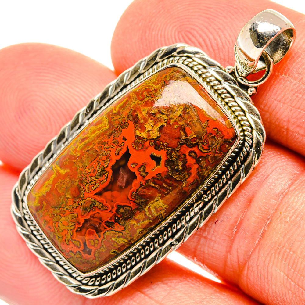Moroccan Agate Pendants handcrafted by Anasilvercos - PD27514