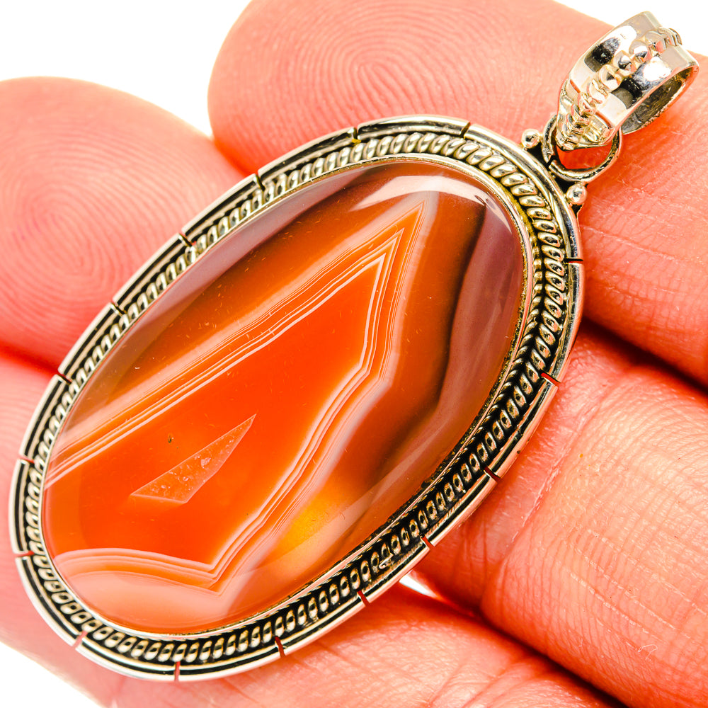 Botswana Agate Pendants handcrafted by Anasilvercos - PD27520