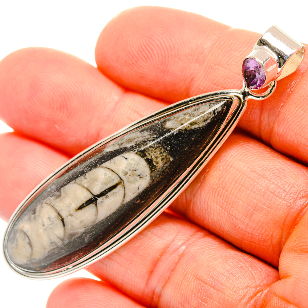 Orthoceras Fossil Pendants handcrafted by Anasilvercos - PD27527
