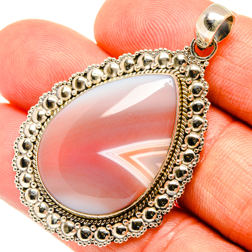 Botswana Agate Pendants handcrafted by Anasilvercos - PD27587