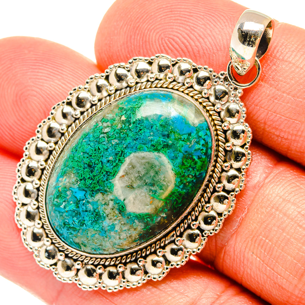 Chrysocolla Pendants handcrafted by Anasilvercos - PD27588